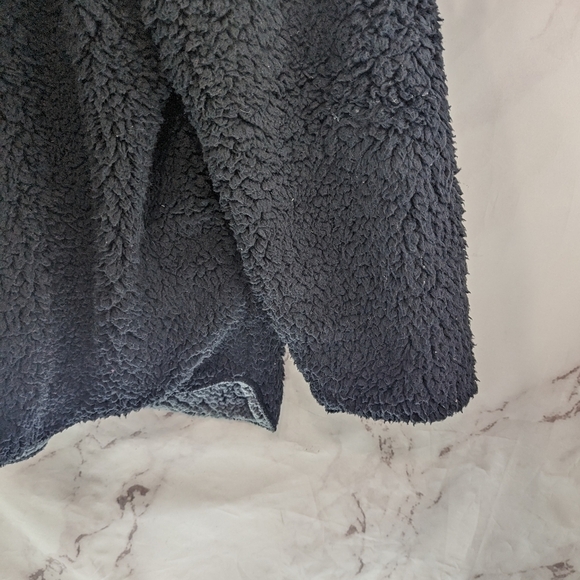 BDG Coat Women Medium Large Black Teddy Sherpa Jacket Oversized Carmella - Picture 6 of 12